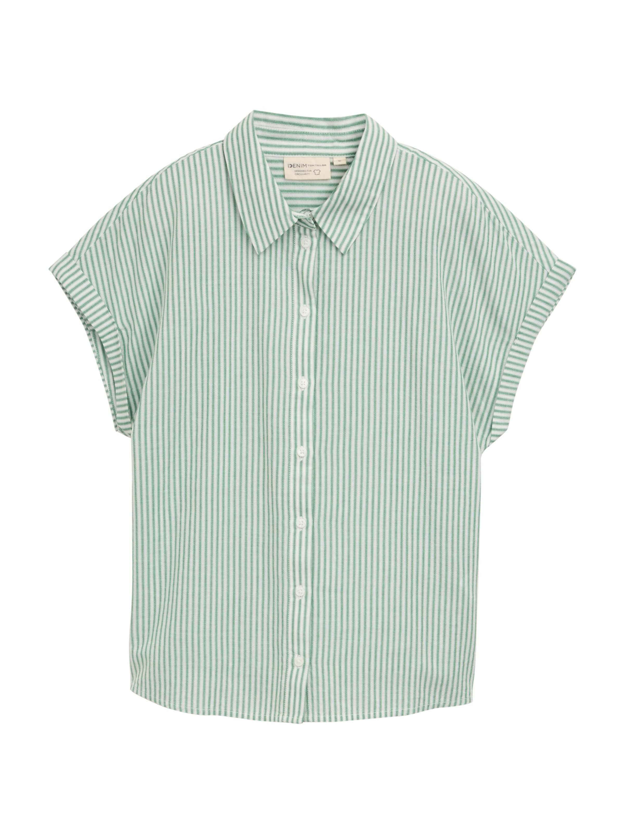 TOM TAILOR DENIM - Blusa en verde: frente