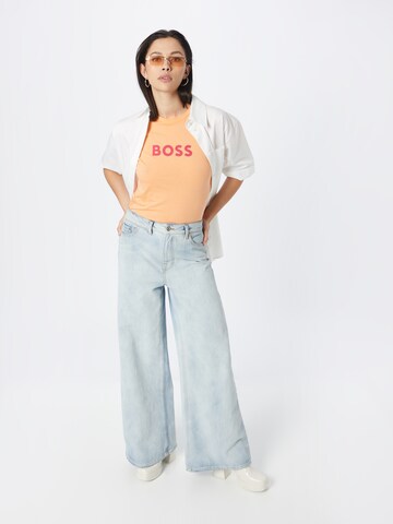 BOSS T-Shirt 'Elogo' in Orange