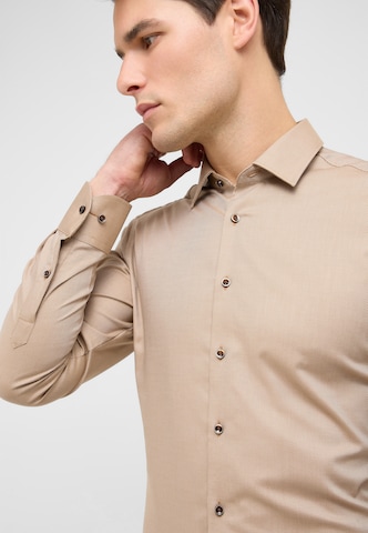 ETERNA Slim fit Zakelijk overhemd in Bruin