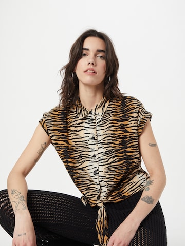 King Louie Bluse in Braun: Vorderseite