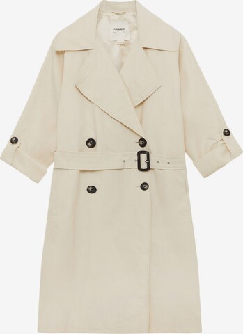 Pull&Bear Between-seasons coat in Beige: front