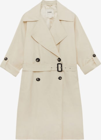 Pull&Bear Between-Seasons Coat in Beige: front