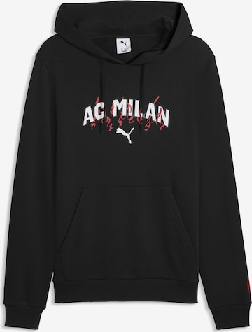 PUMA Athletic Sweatshirt 'AC Milan' in Black: front