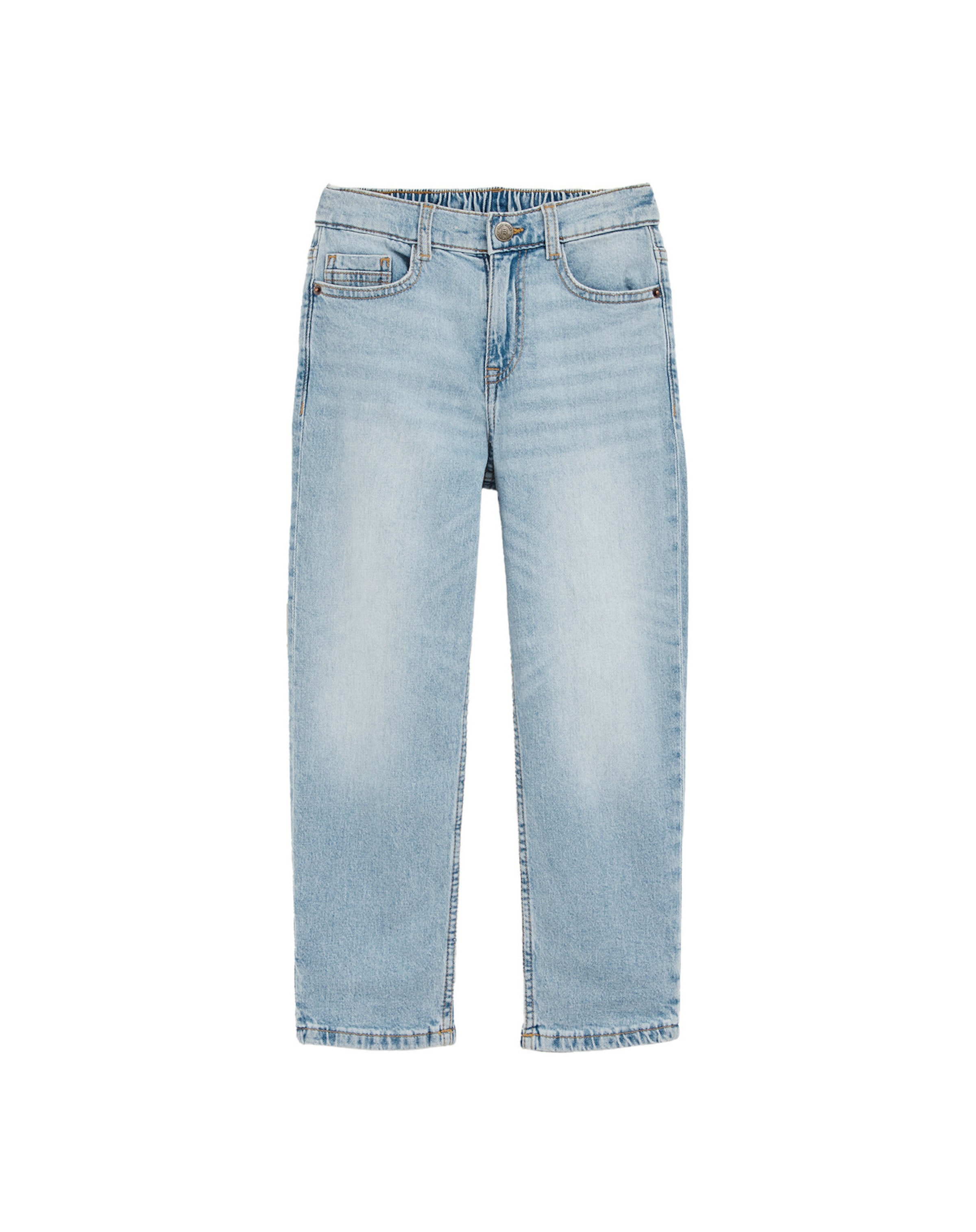 Largi Jeans de la WE Fashion pe albastru: față