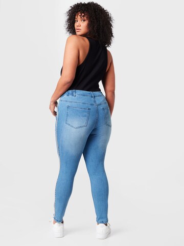 Zizzi Skinny Jeans 'LADAN' in Blauw