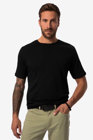 T-Shirt JP1880 en noir : devant