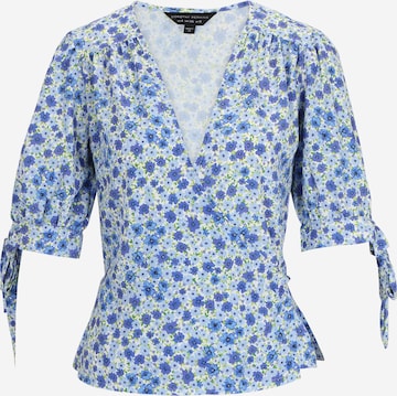 Dorothy Perkins Bluse 'Ditsy' i blå: forside