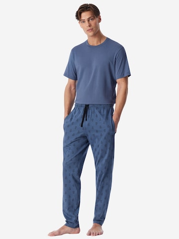 SCHIESSER Pyjamahose ' Mix Relax ' in Blau