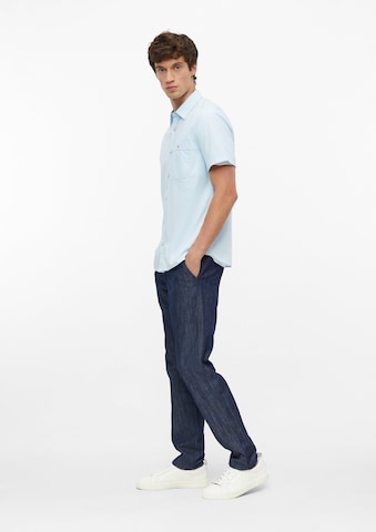 s.Oliver Regular fit Button Up Shirt in Blue