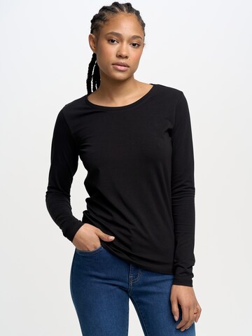 BIG STAR Shirt ' SUPICLASSICALA ' in Zwart: voorkant