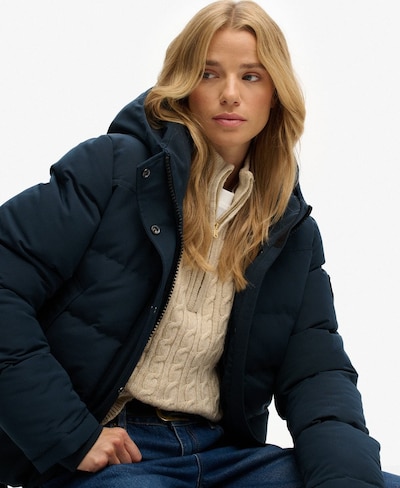 Superdry & Co Jacke 'Everest' in beige / blau / dunkelblau / weiß, Produktansicht