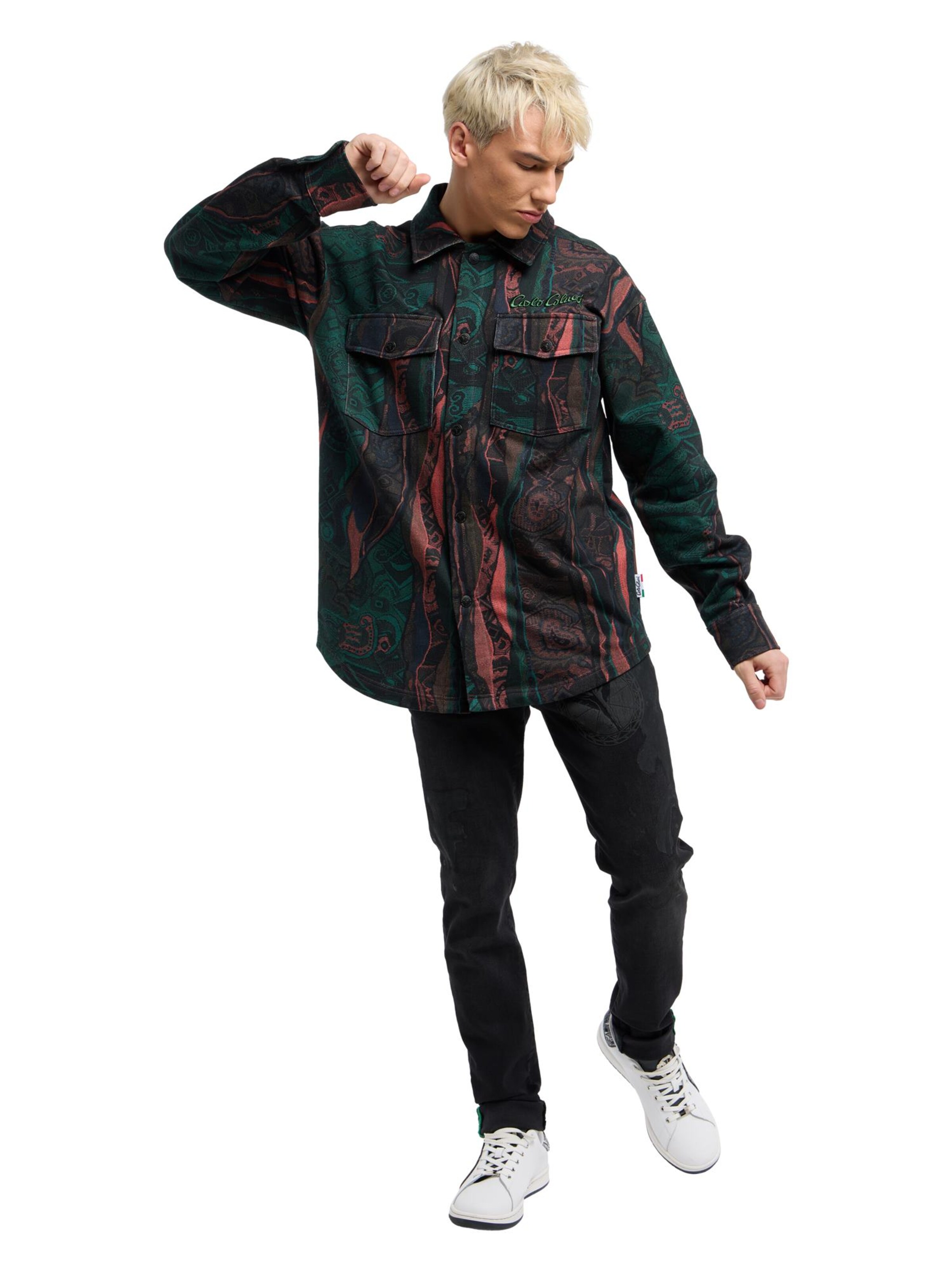 Coupe regular Chemise 'Esposti' Carlo Colucci en rouge