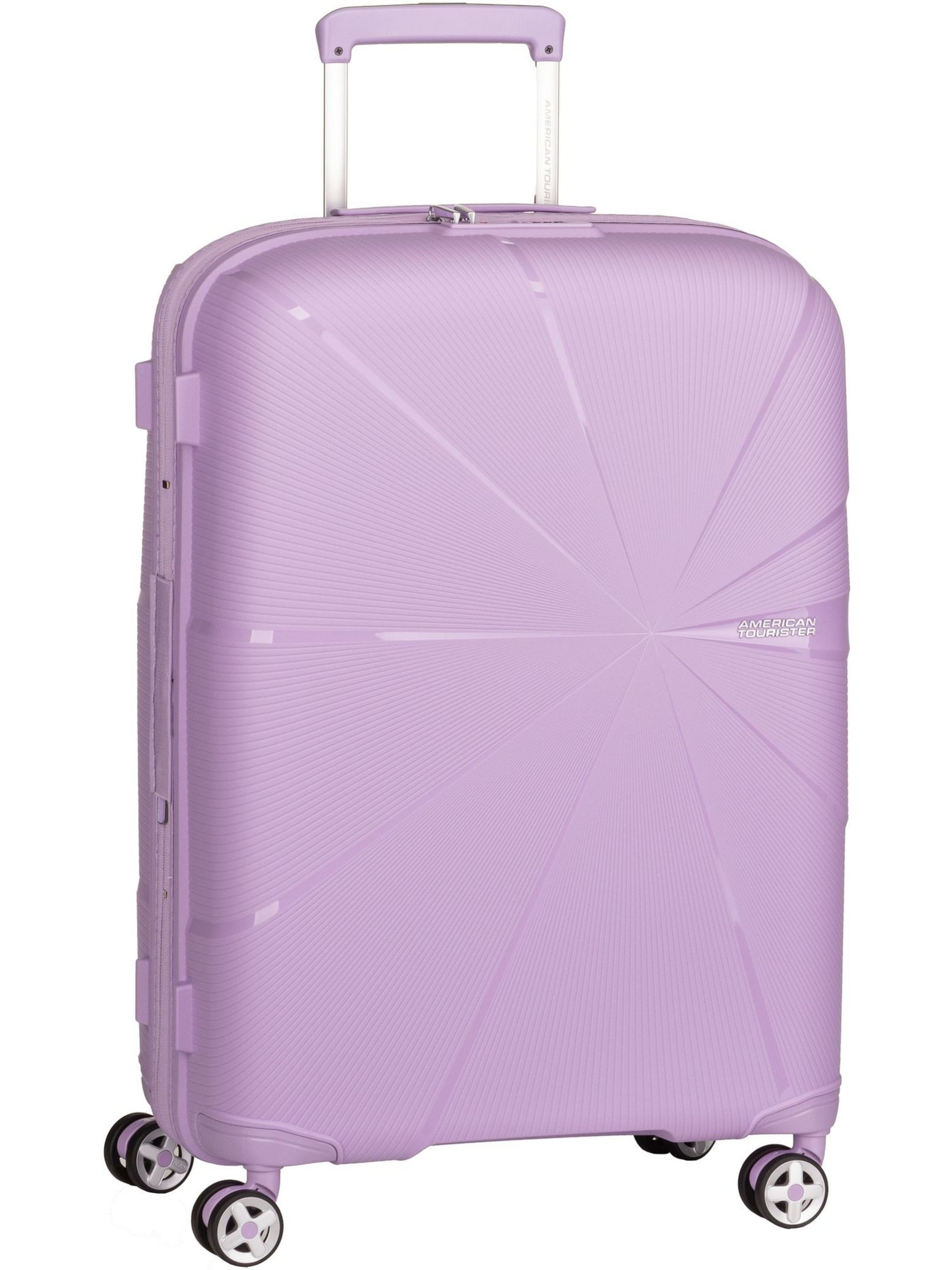 American Tourister Trolley 'Starvibe Spinner 67 EXP' in Lila: voorkant