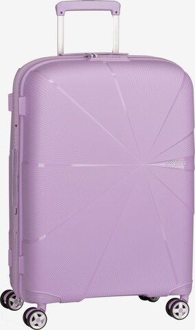 American Tourister Cart ' Starvibe Spinner 67 EXP' in Purple: front