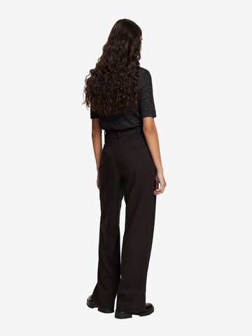 ESPRIT Wide Leg Hose in Schwarz