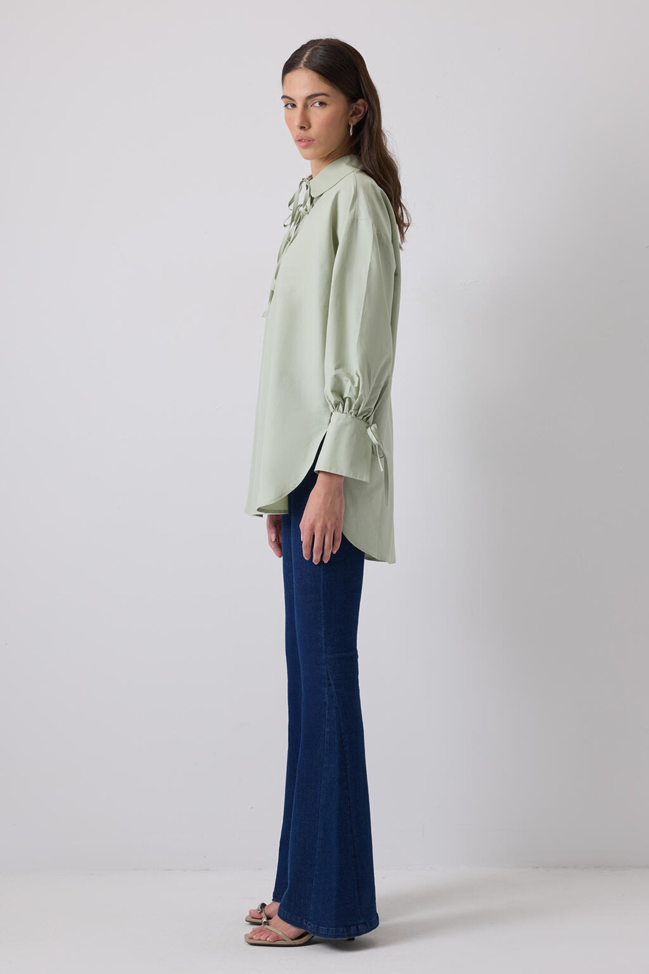 Touche Prive Tuniek in Groen: voorkant