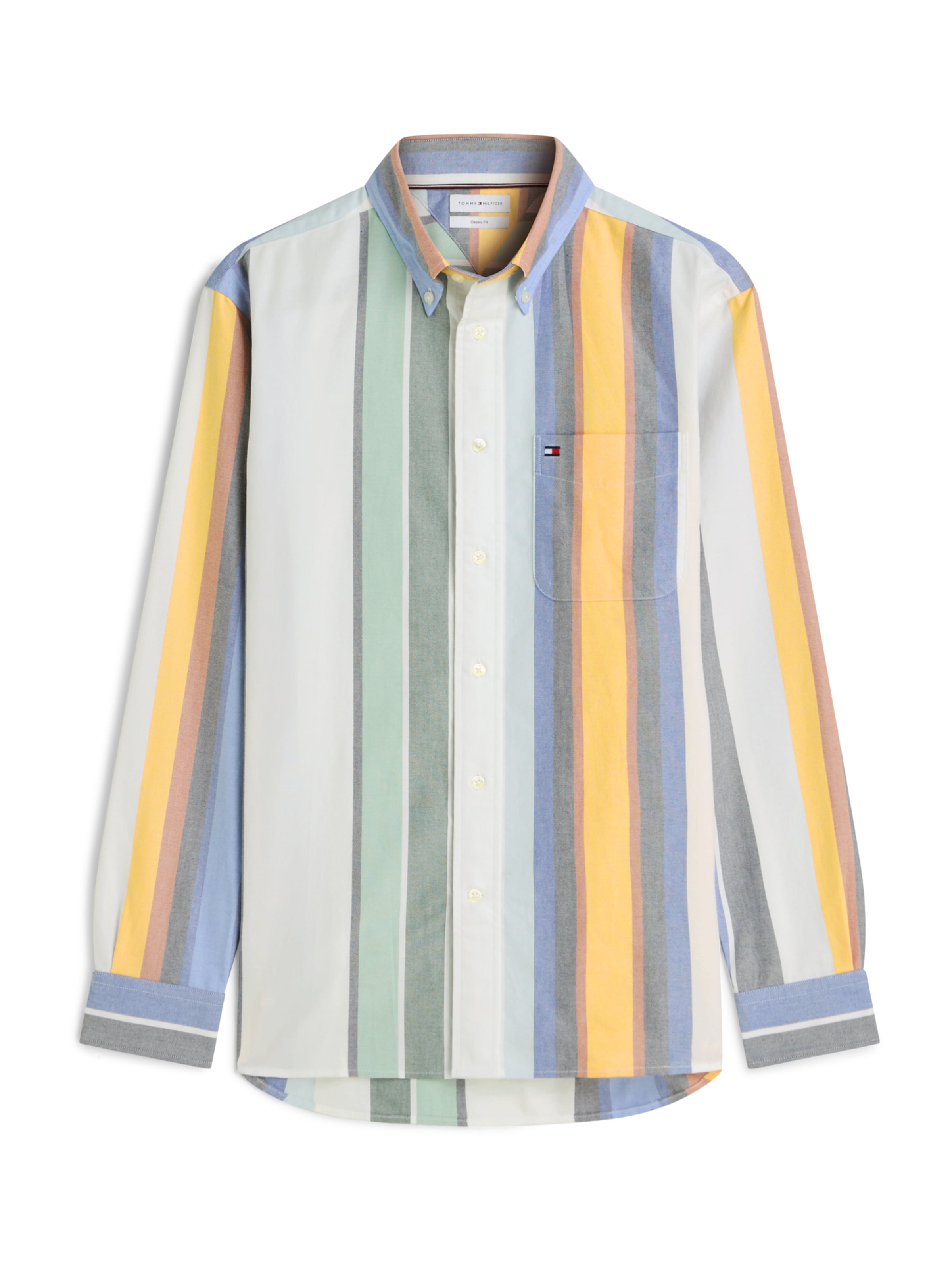 TOMMY HILFIGER Paita 'HERITAGE' värissä vaaleansininen / hunaja / minttu / valkoinen, Tuotenäkymä