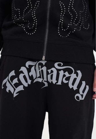 Ed Hardy - Loosefit Pantalón en negro