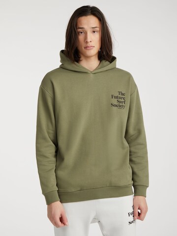 O'NEILL Sweatshirt 'Future Surf Society' in Green: front