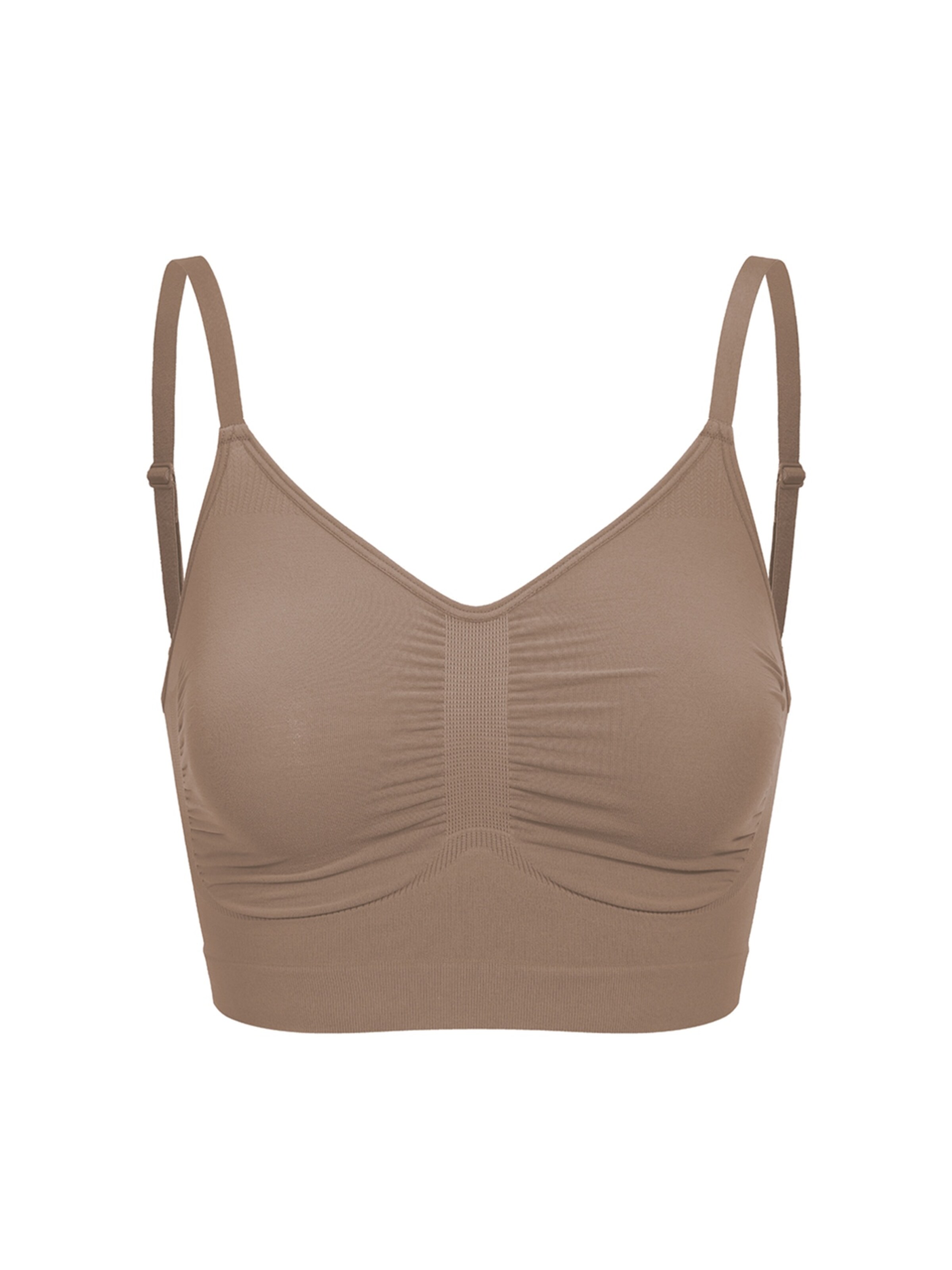 cfab (formerly creamy fabrics) Bustier BH 'Comfort Bralette'‌‌‌‌‌‌ in Braun: Vorderseite