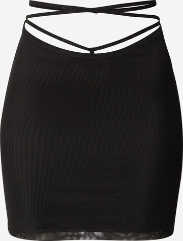 Hoermanseder x About You Skirt 'Claire' in Black: front