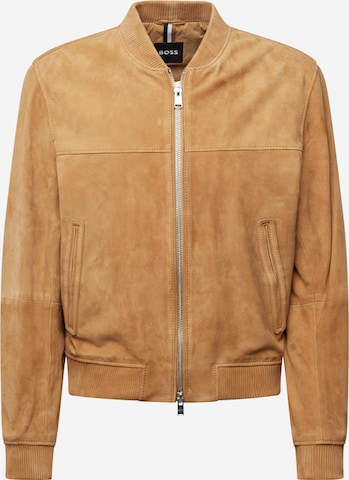 BOSS Black Between-season jacket 'Malbano' in Brown: front