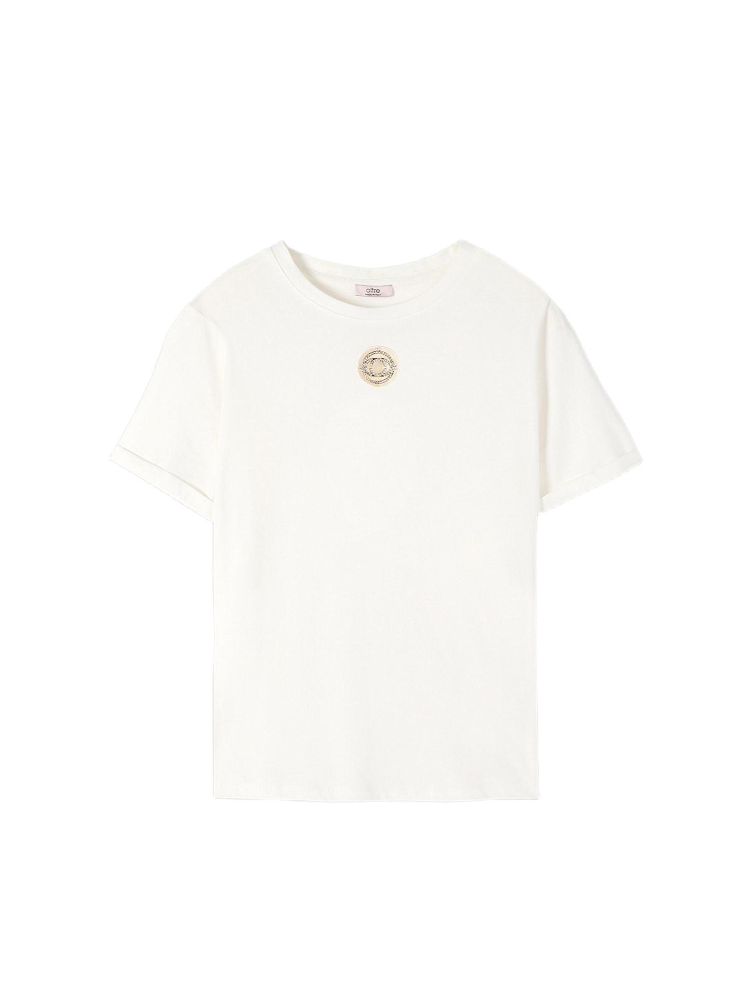 T-shirt oltre en blanc : devant