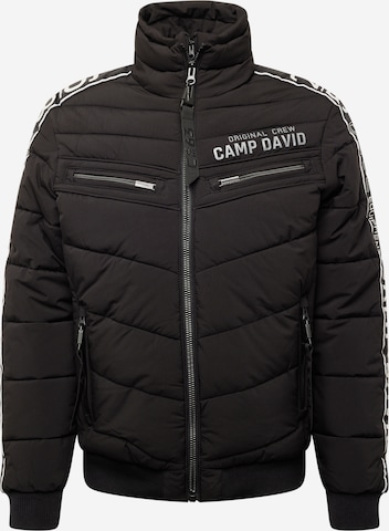 CAMP DAVID Winter Jacket in Black ABOUT YOU