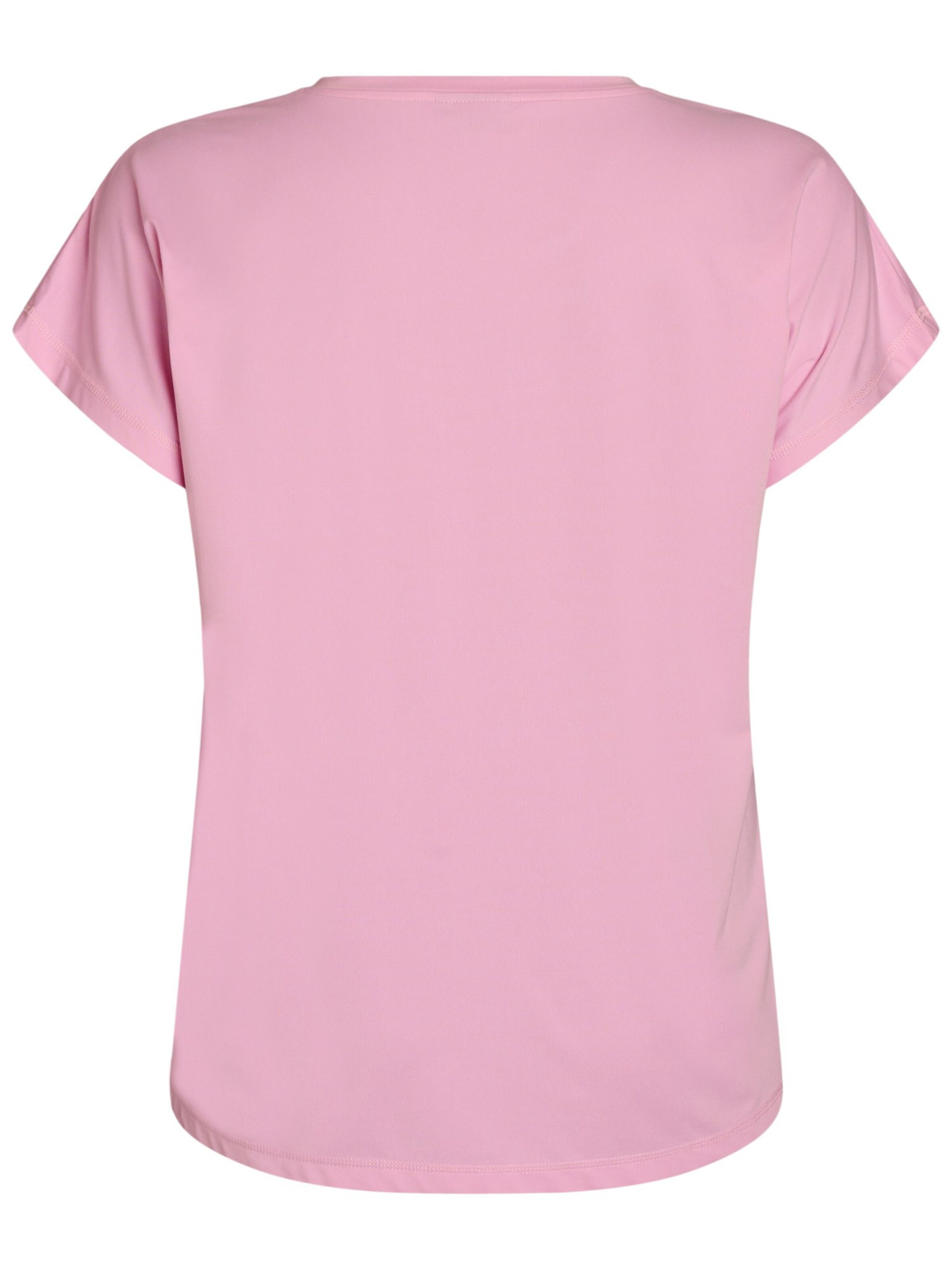 Zizzi Funktionsshirt 'ABASIC' in Pink