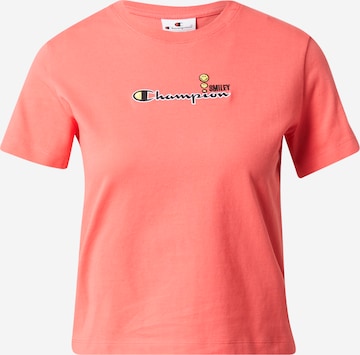 Champion Authentic Athletic Apparel Shirt in Roze: voorkant