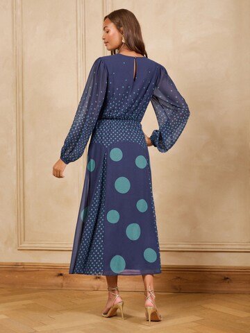 love & roses - Vestido em azul