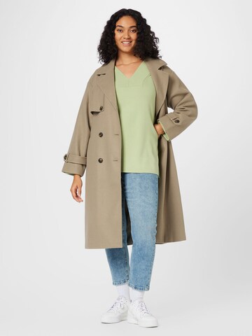 Vero Moda CurvePulover 'NANCY' - zelena boja