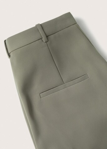 MANGO Regular Bügelfaltenhose 'Paula' in Grün