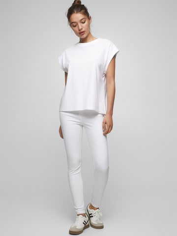 Skinny Jean Pull&Bear en blanc : devant