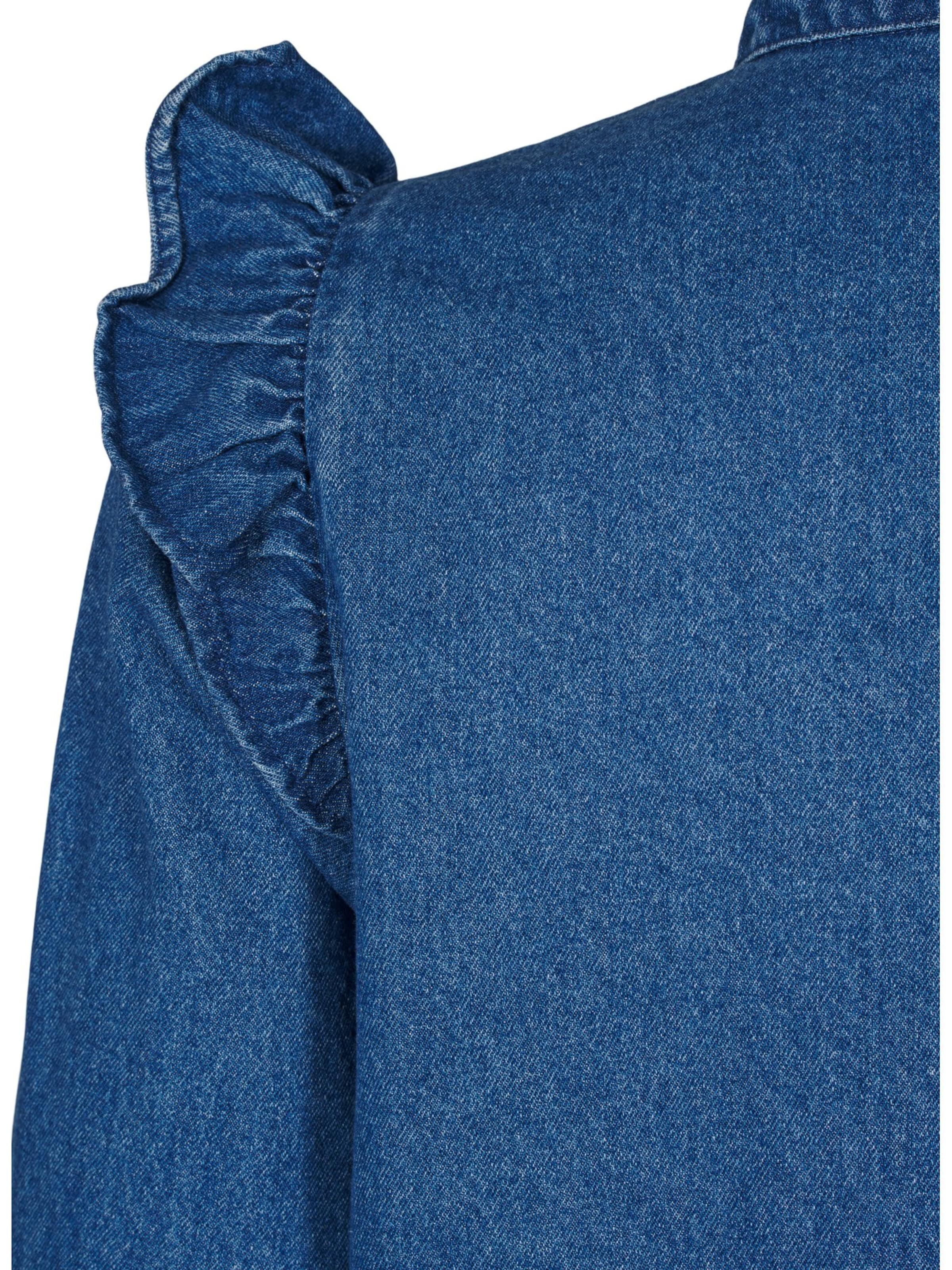 Zizzi Košilové šaty 'Elova' – modrá