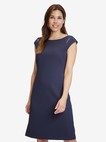 Vera Mont - Vestido em azul: frente