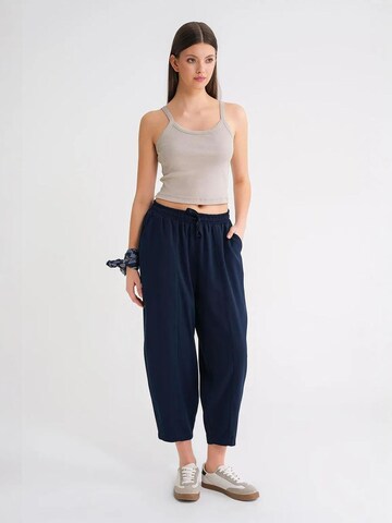 MixRay - Folgado Calças em azul