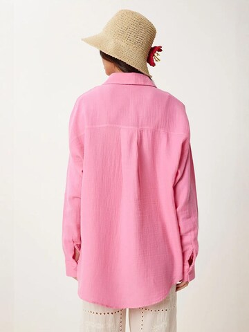 T-shirt Happiness İstanbul en rose