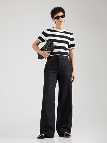 Lindex Wide Leg Hose 'Lykke' in Schwarz