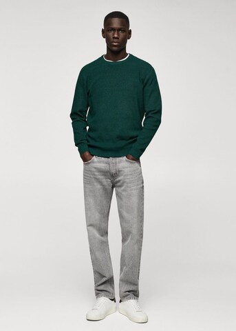 MANGO MAN Sweater 'antigua' in Green