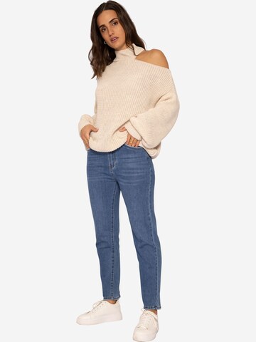 SASSYCLASSY Pullover i overstørrelse i beige