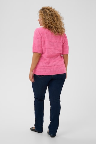 KAFFE CURVE Pullover 'KCminia' in Pink