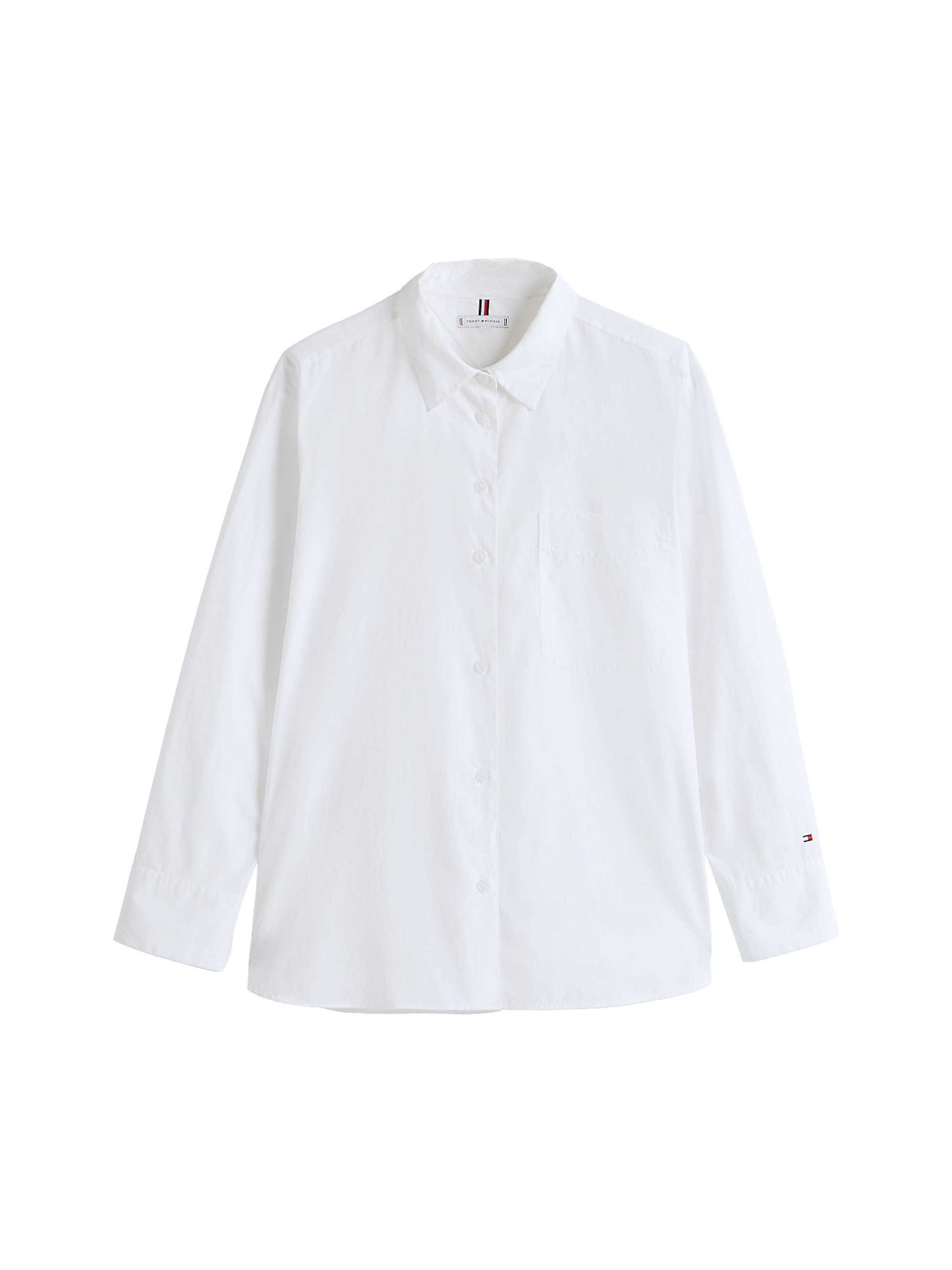 balts TOMMY HILFIGER Blūze &#x27;Ess&#x27;: no priekšpuses