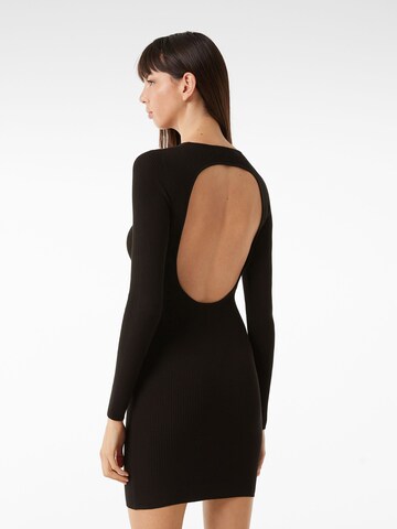 Bershka Knit dress in Black