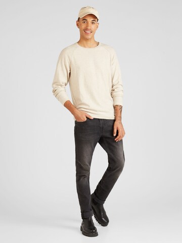 JACK & JONES Sweater 'UNION' in Beige