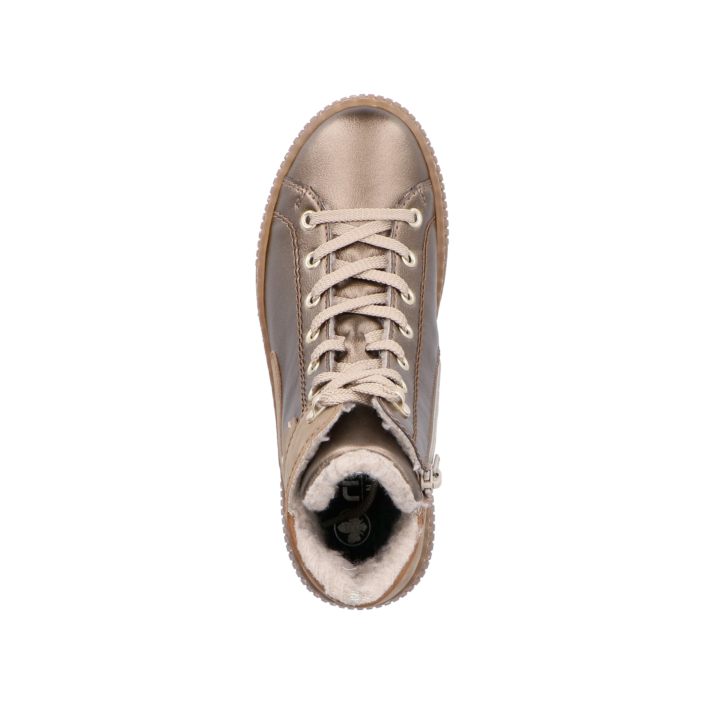 Rieker Schnürstiefel in Bronze