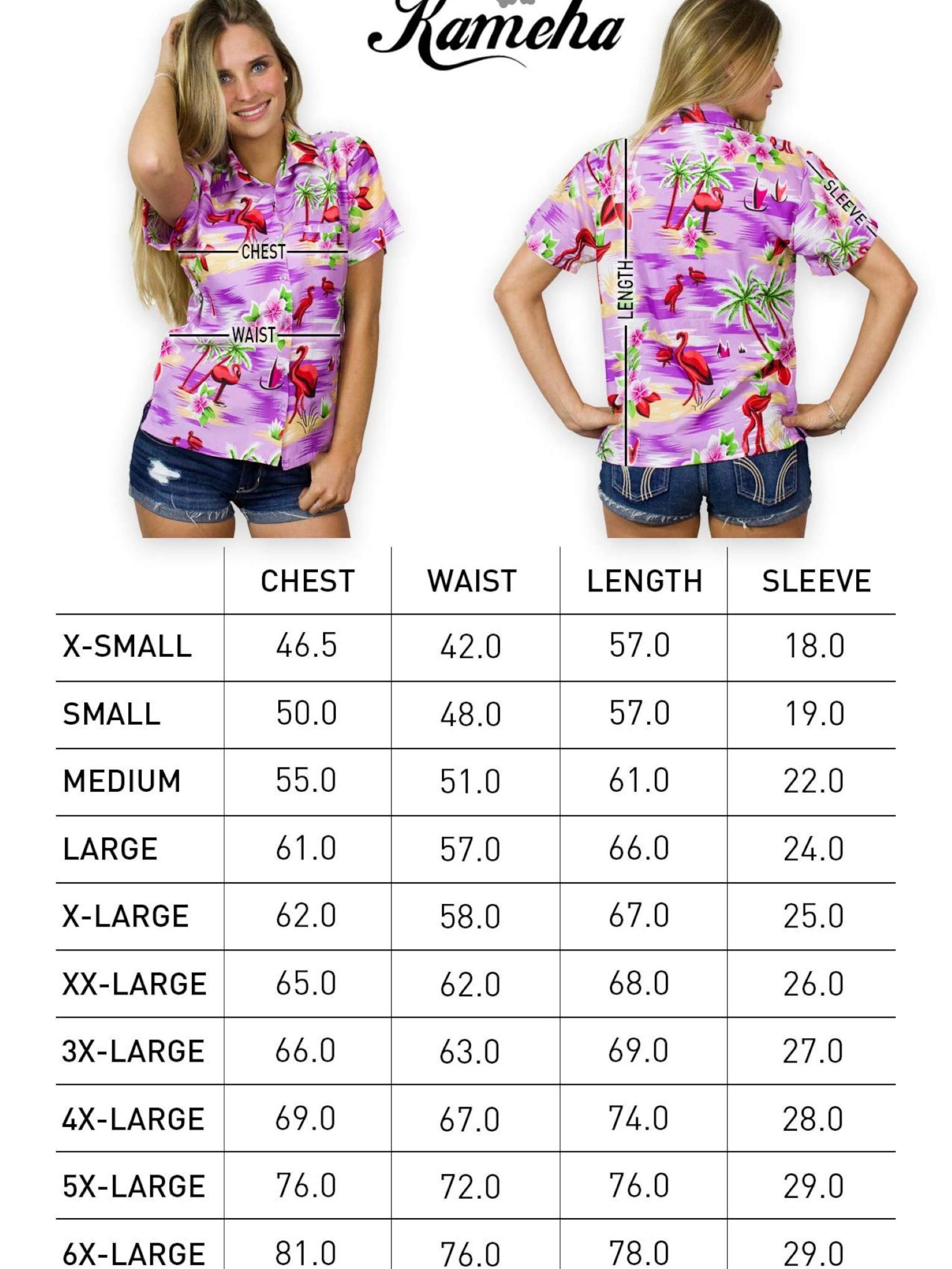 Camicia da donna 'Flamingos' di King Kameha in lilla