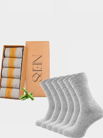 NERS Socks 'KAUMA' in Grey: front