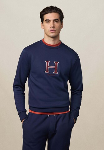 Hackett London Trui 'Heritage' in Blauw: voorkant
