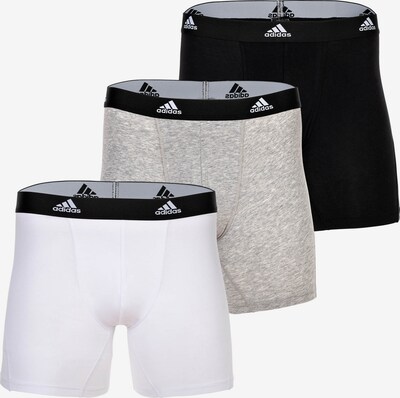 ADIDAS ORIGINALS Boxershorts in de kleur Grijs gemêleerd / Zwart / Wit, Productweergave